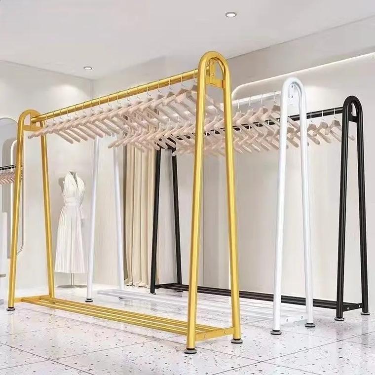 商场商用与居家晾晒的得力助手 加粗落地立式衣帽架