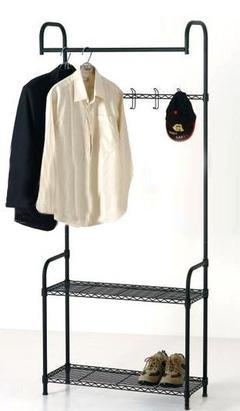 多功能鞋架衣帽架组合设计